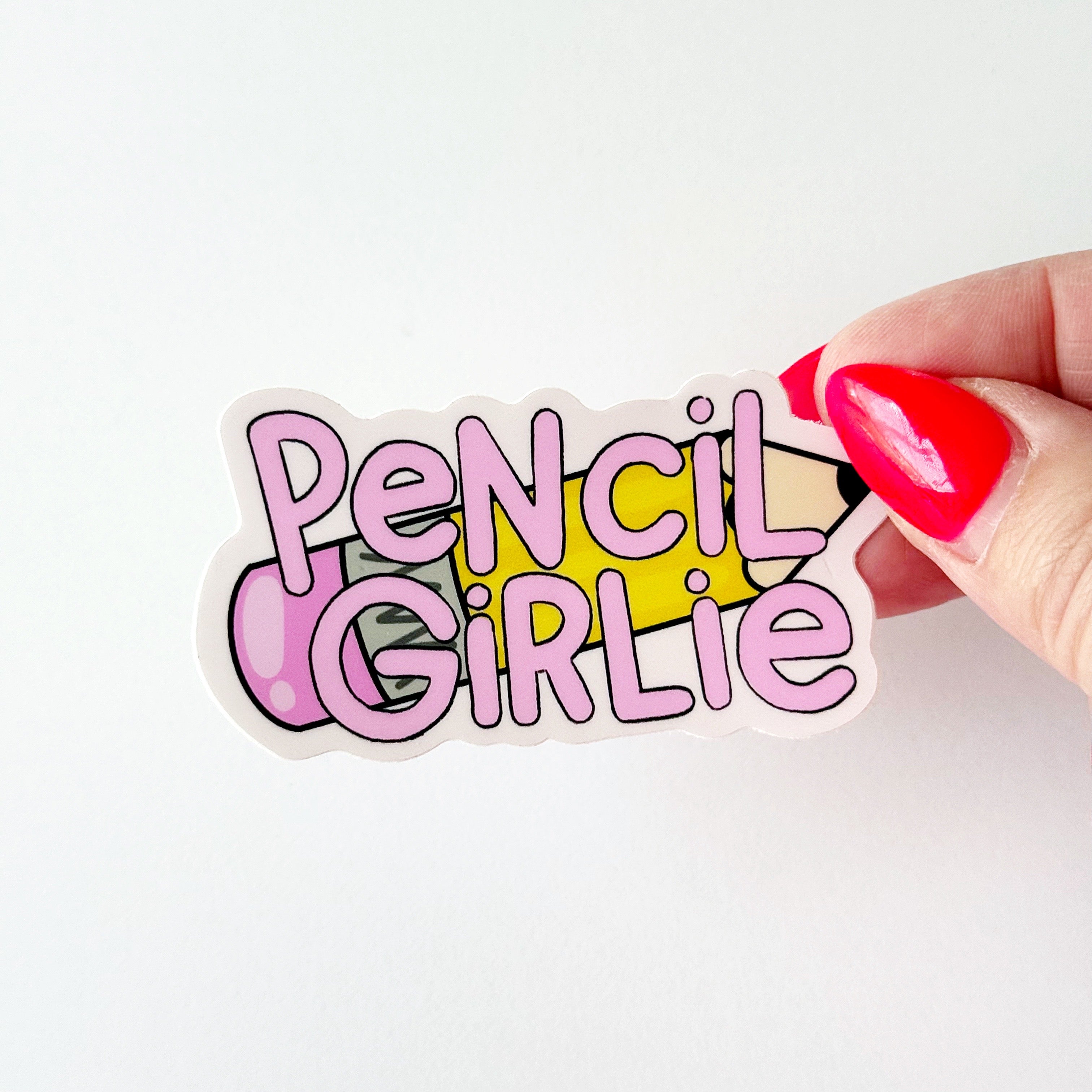 Pencil Girlie Sticker