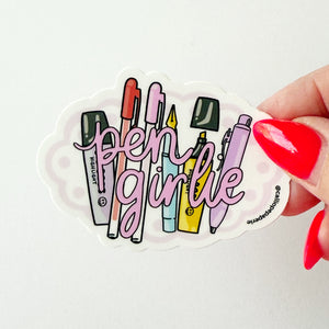 Pen Girlie Sticker