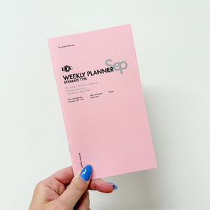 Luddite Horizontal Weekly Planner Notebook