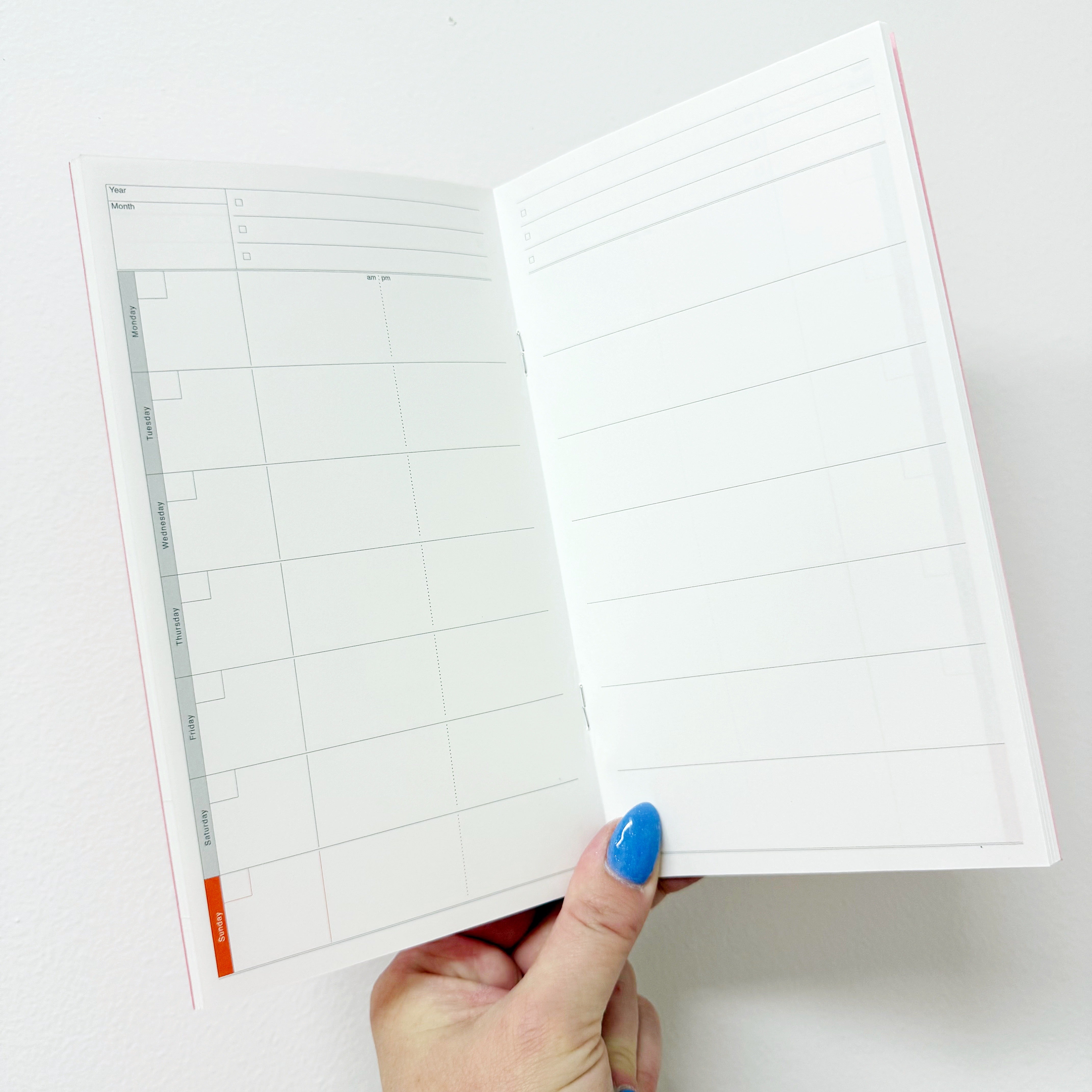 Luddite Horizontal Weekly Planner Notebook