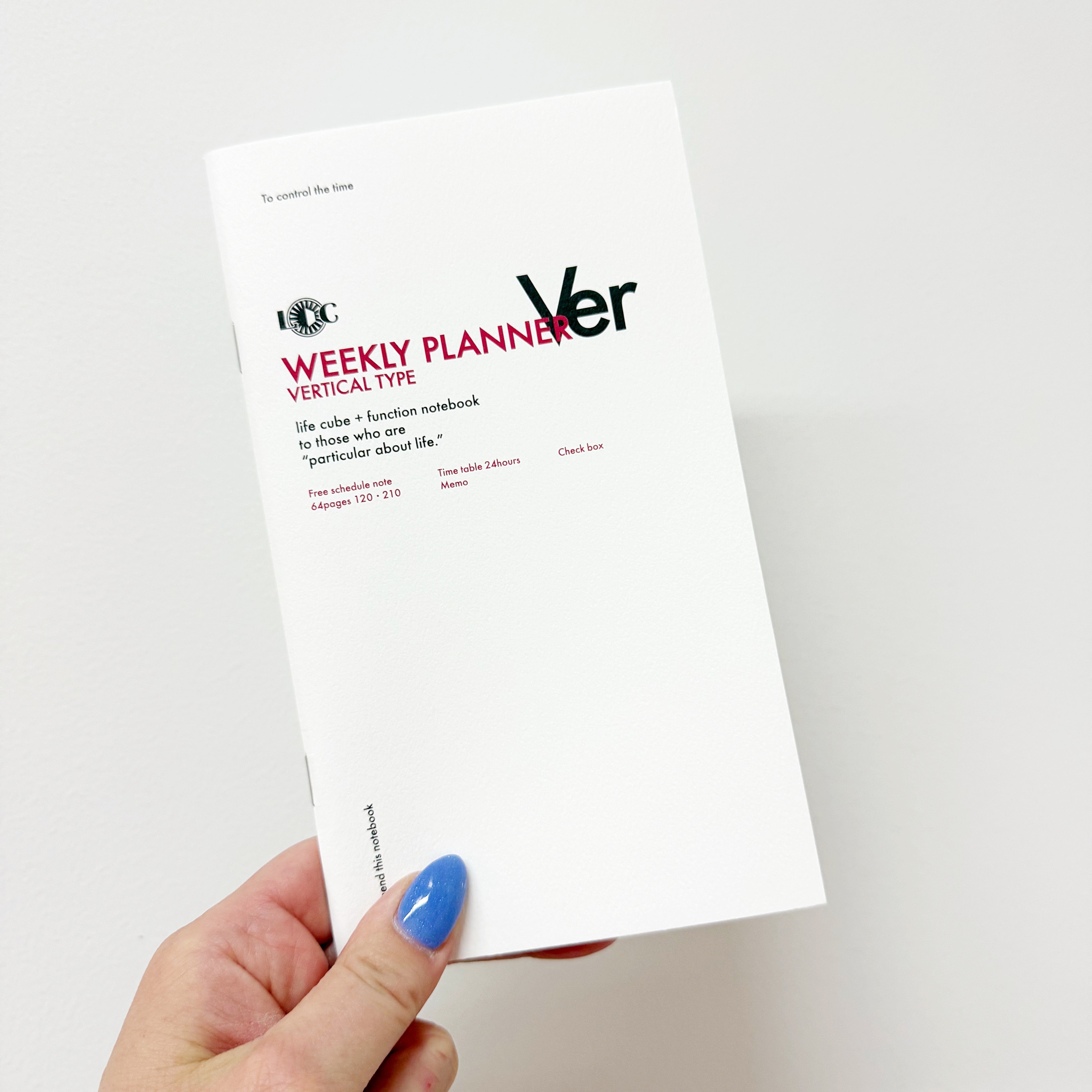 Luddite Vertical Weekly Planner Notebook