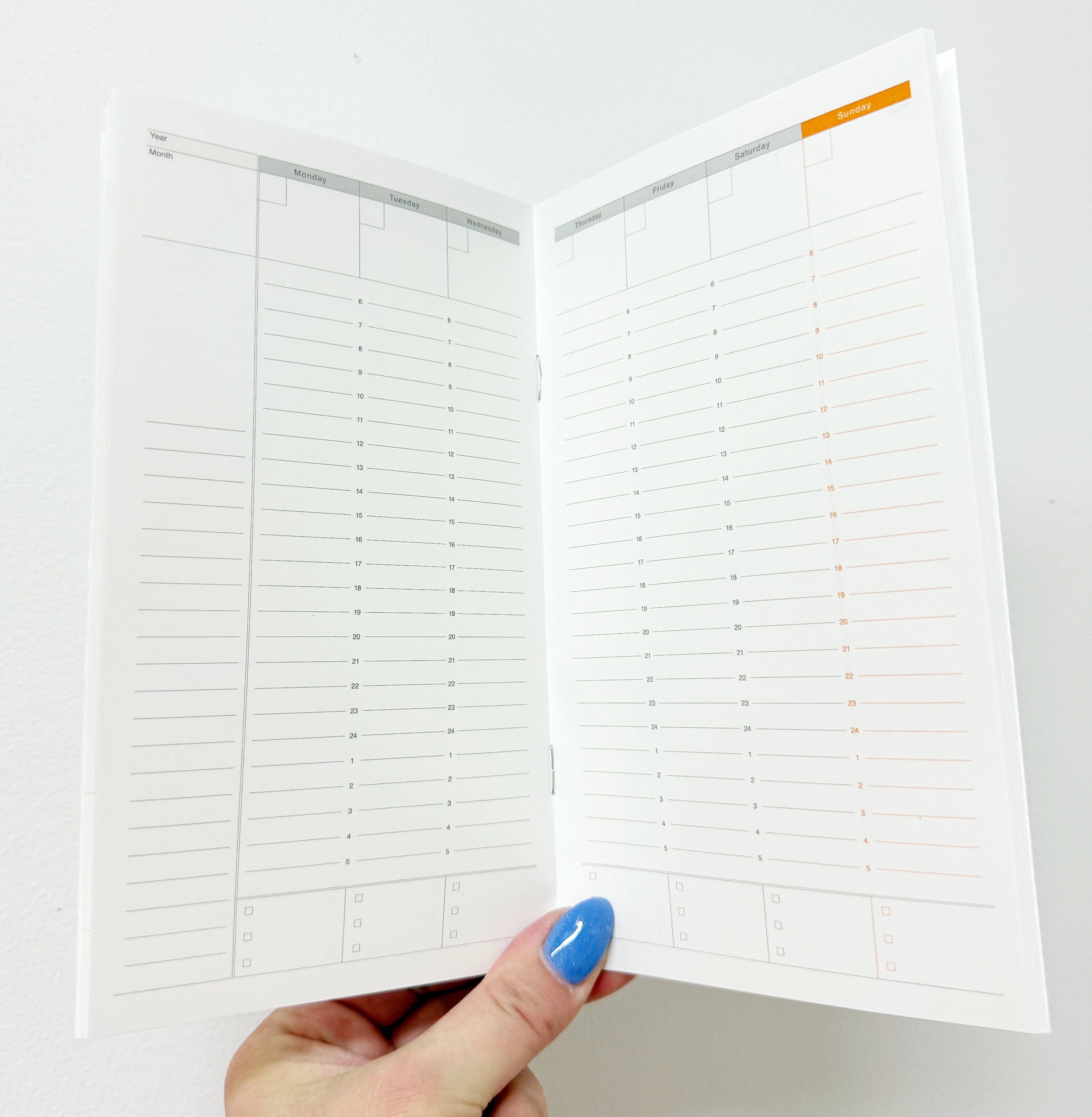 Luddite Vertical Weekly Planner Notebook