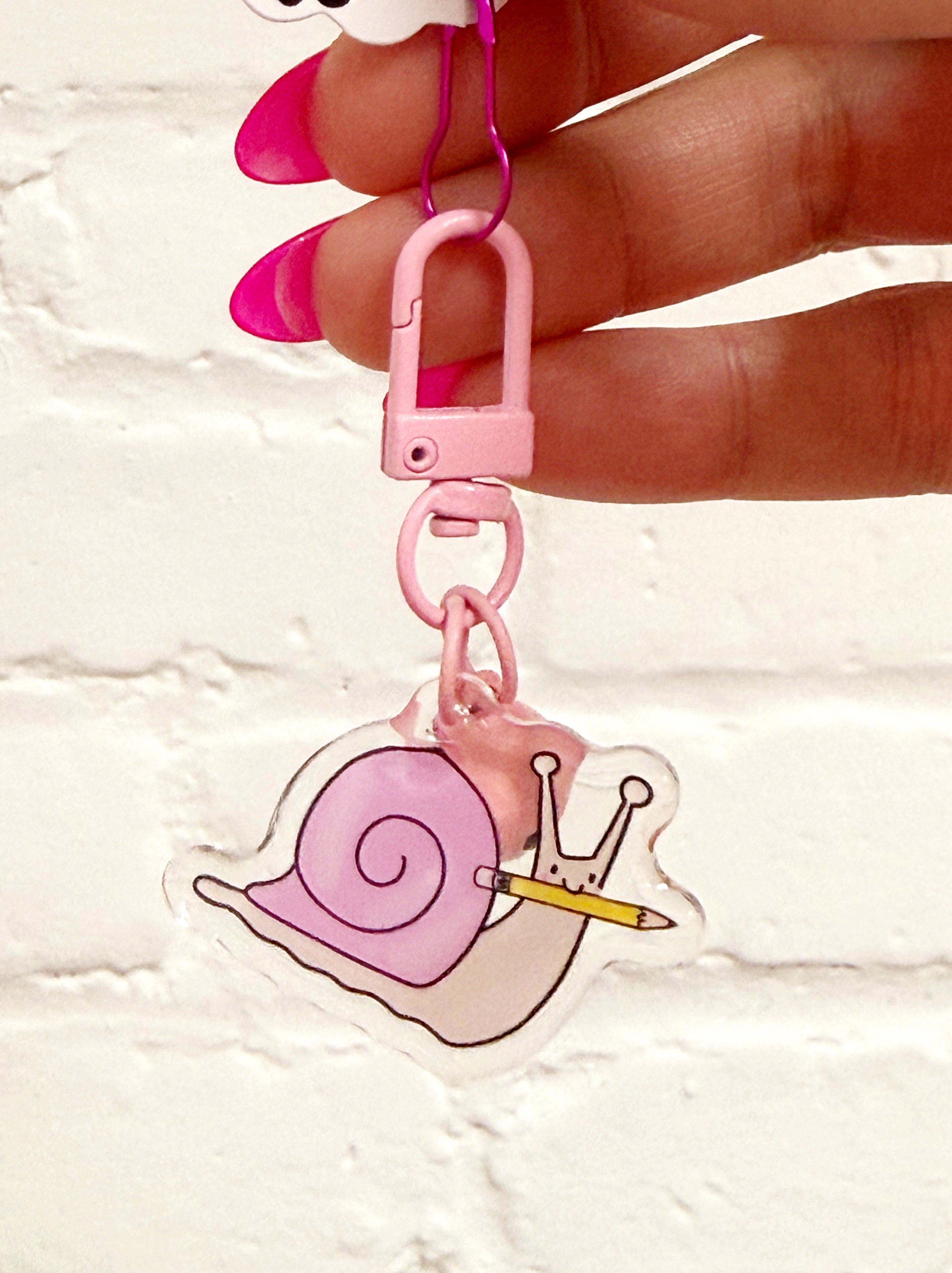 Ernie the Snail Mini Bag Charm
