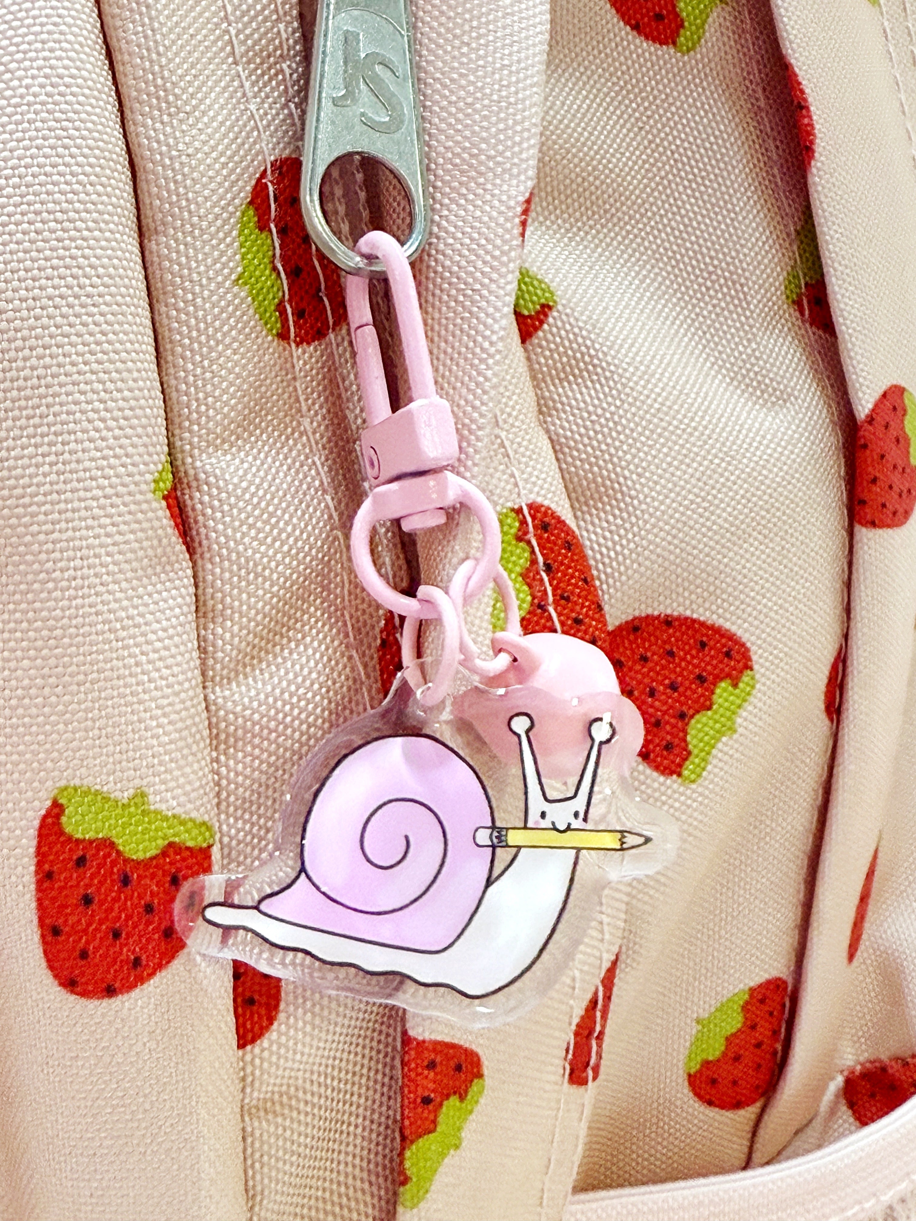 Ernie the Snail Mini Bag Charm