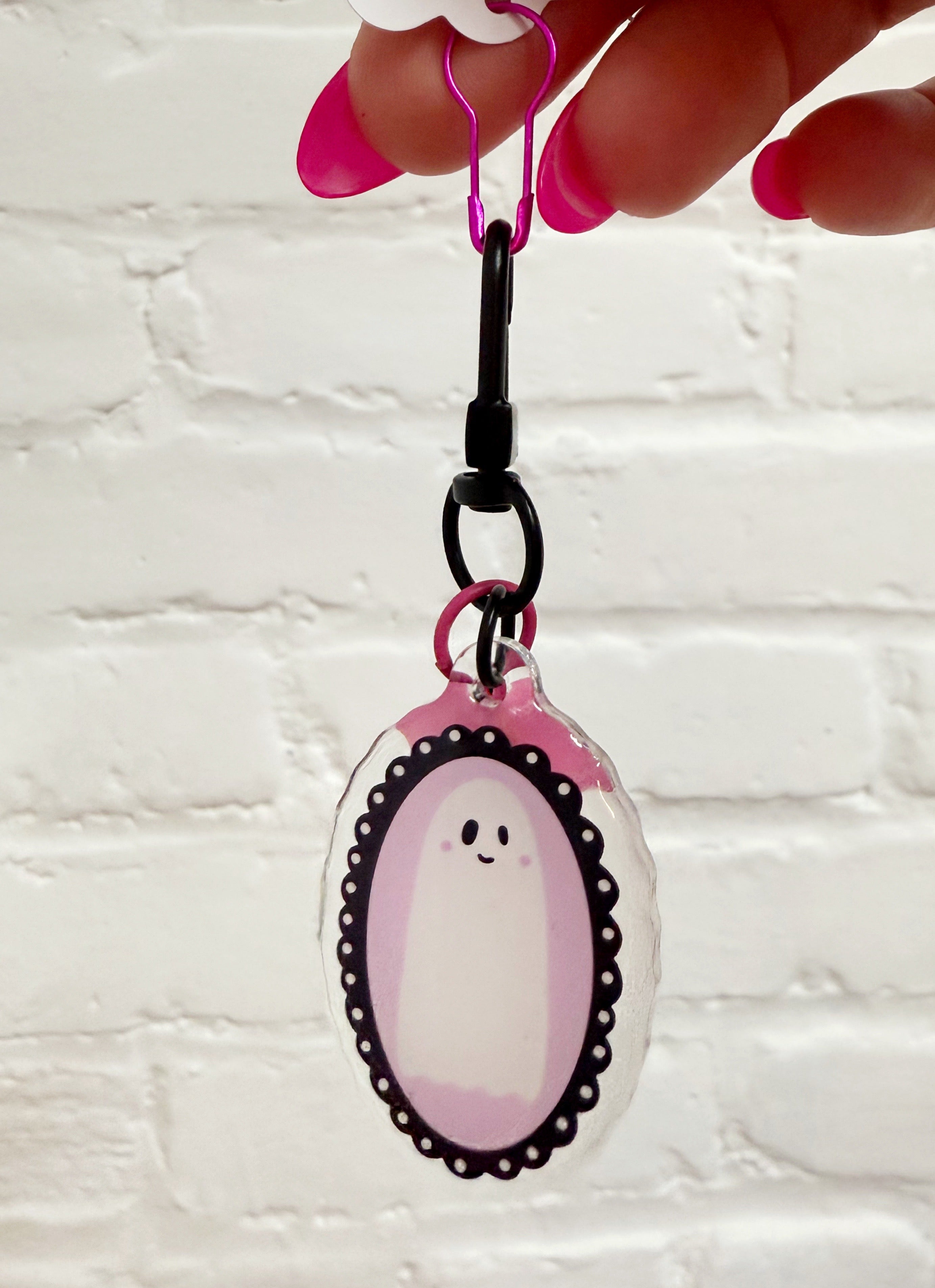 Fancy Ghostie Mini Bag Charm