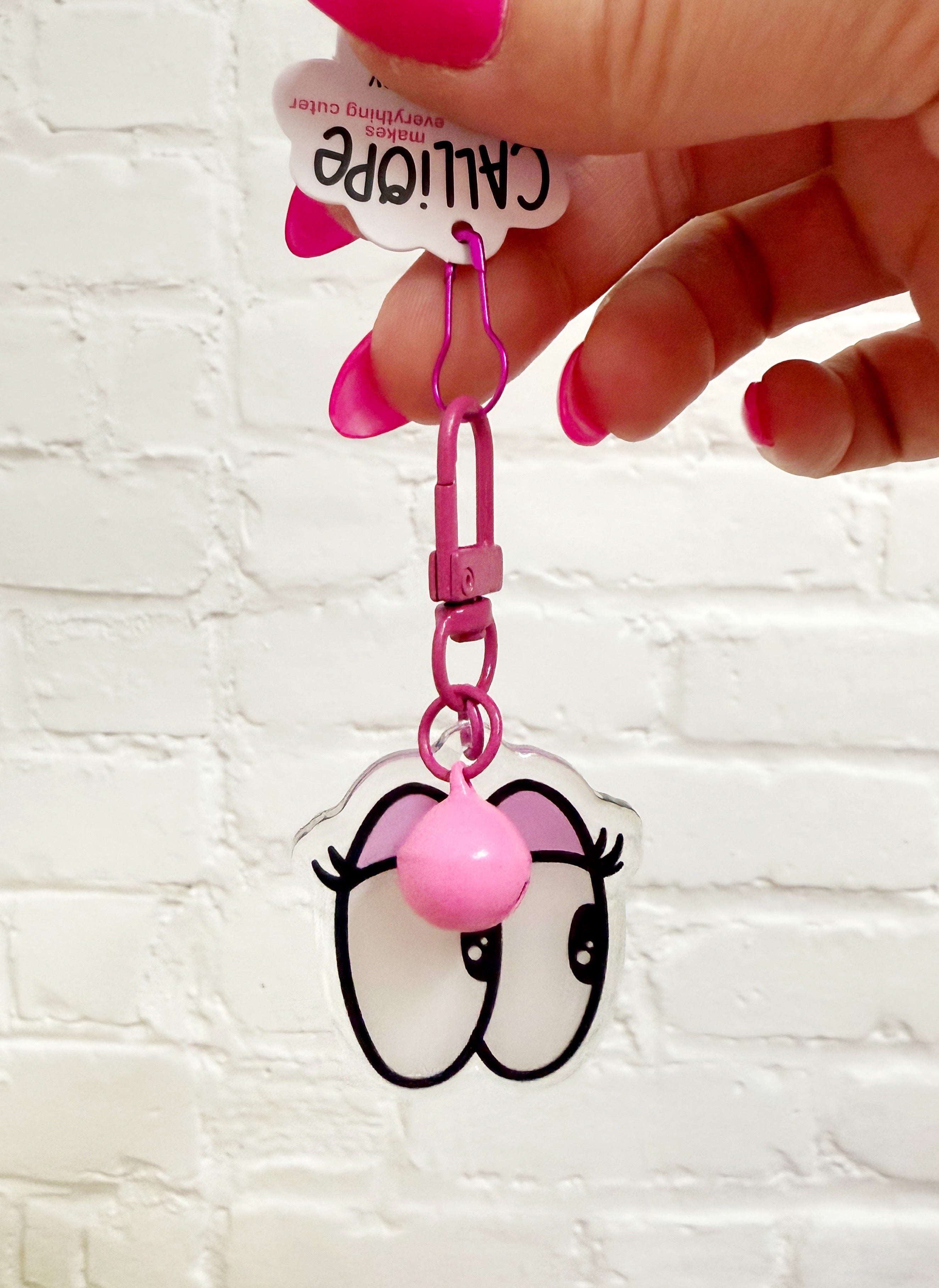 Glam Eyes Mini Bag Charm