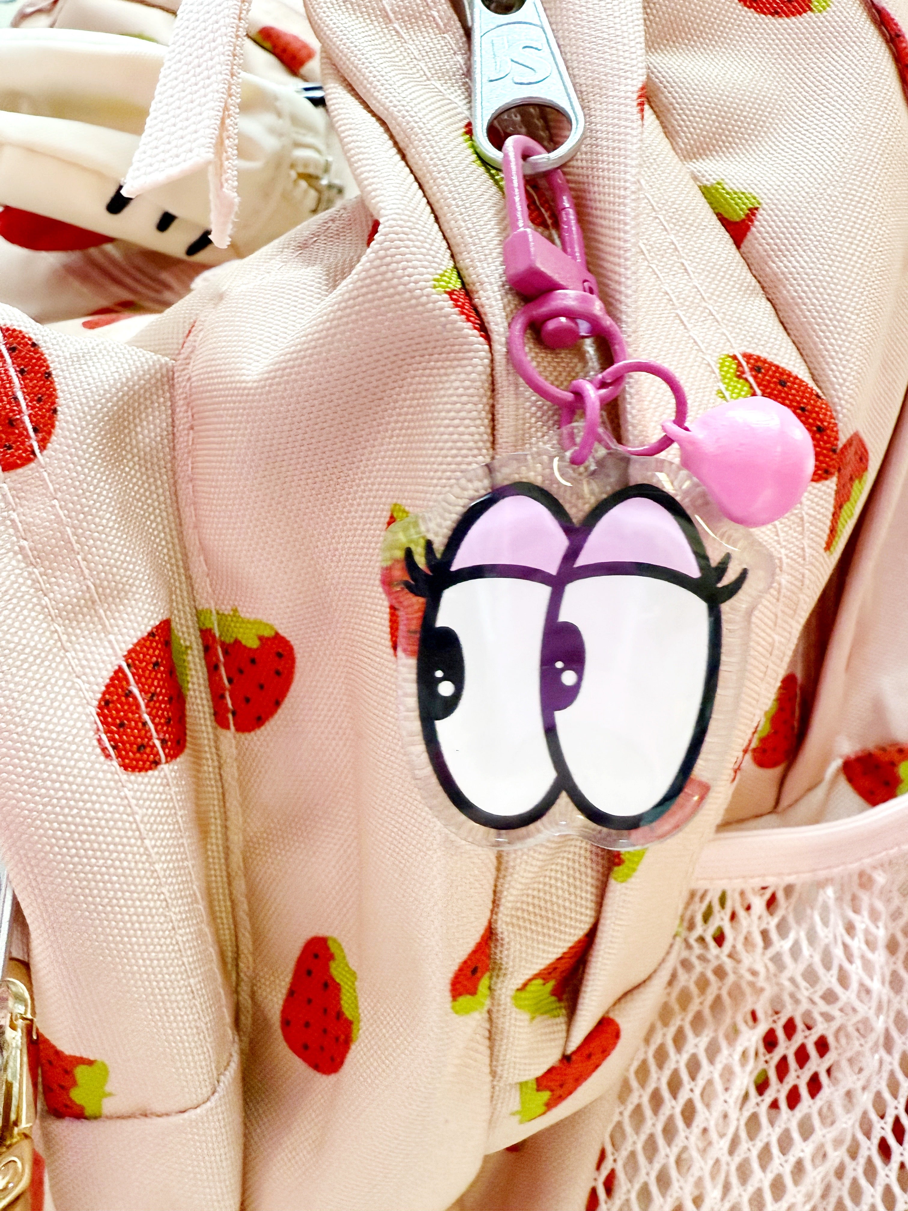 Glam Eyes Mini Bag Charm