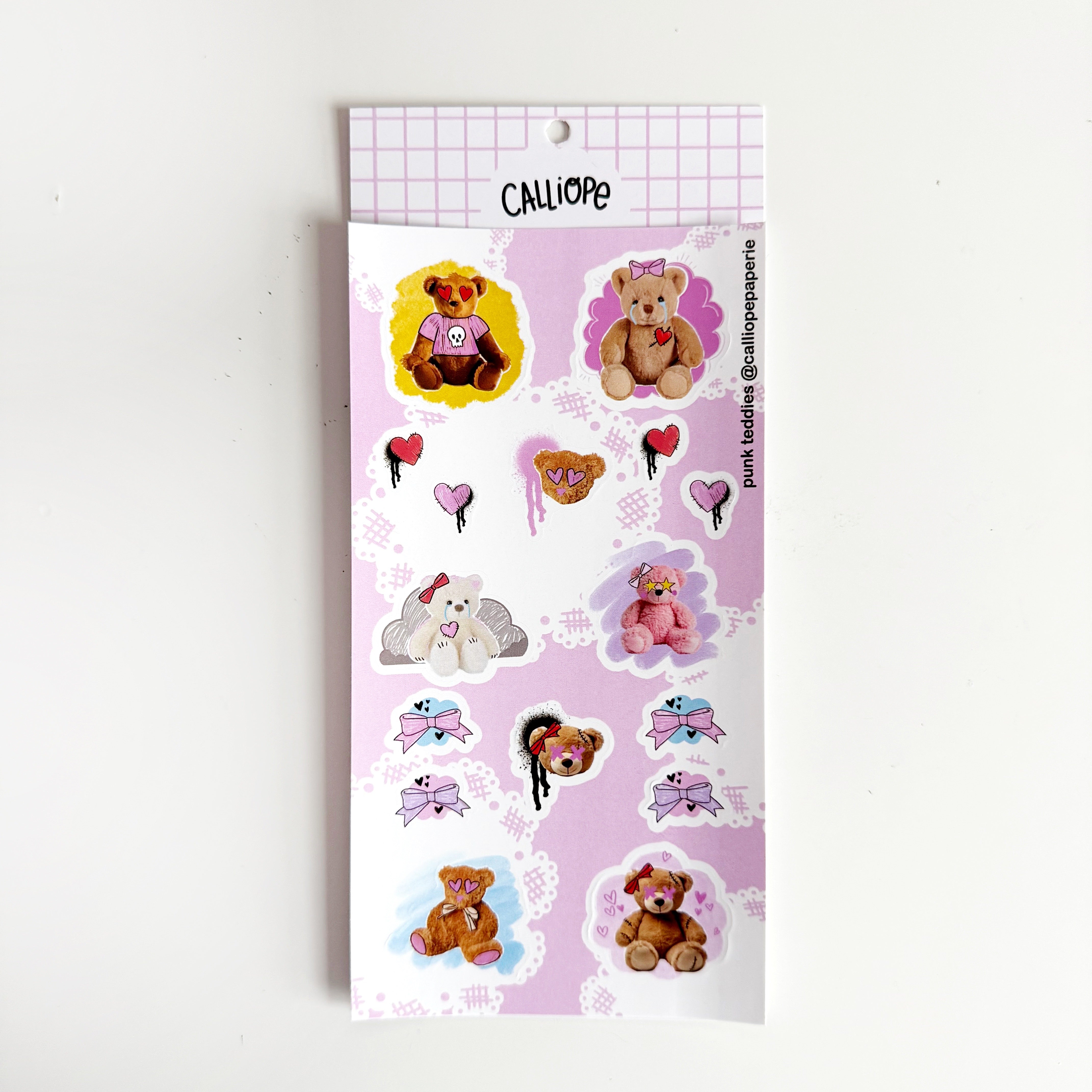 Punk Teddies Sticker Sheet