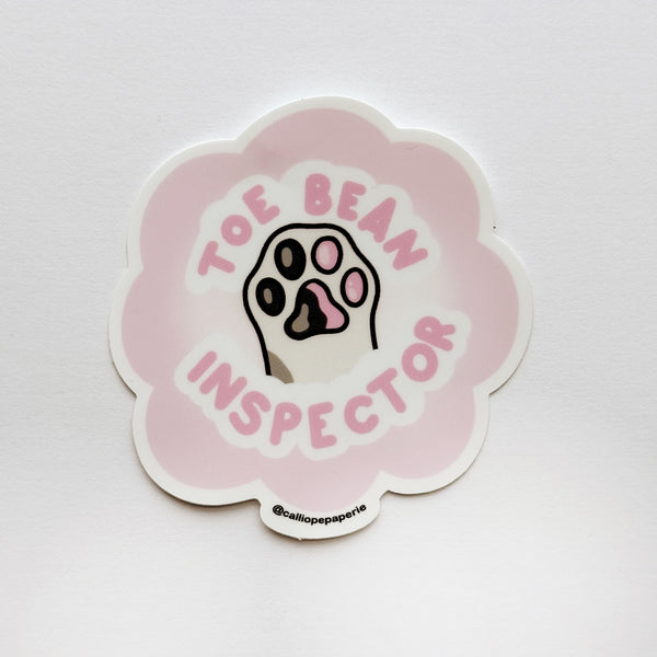 Toe Bean Inspector Sticker