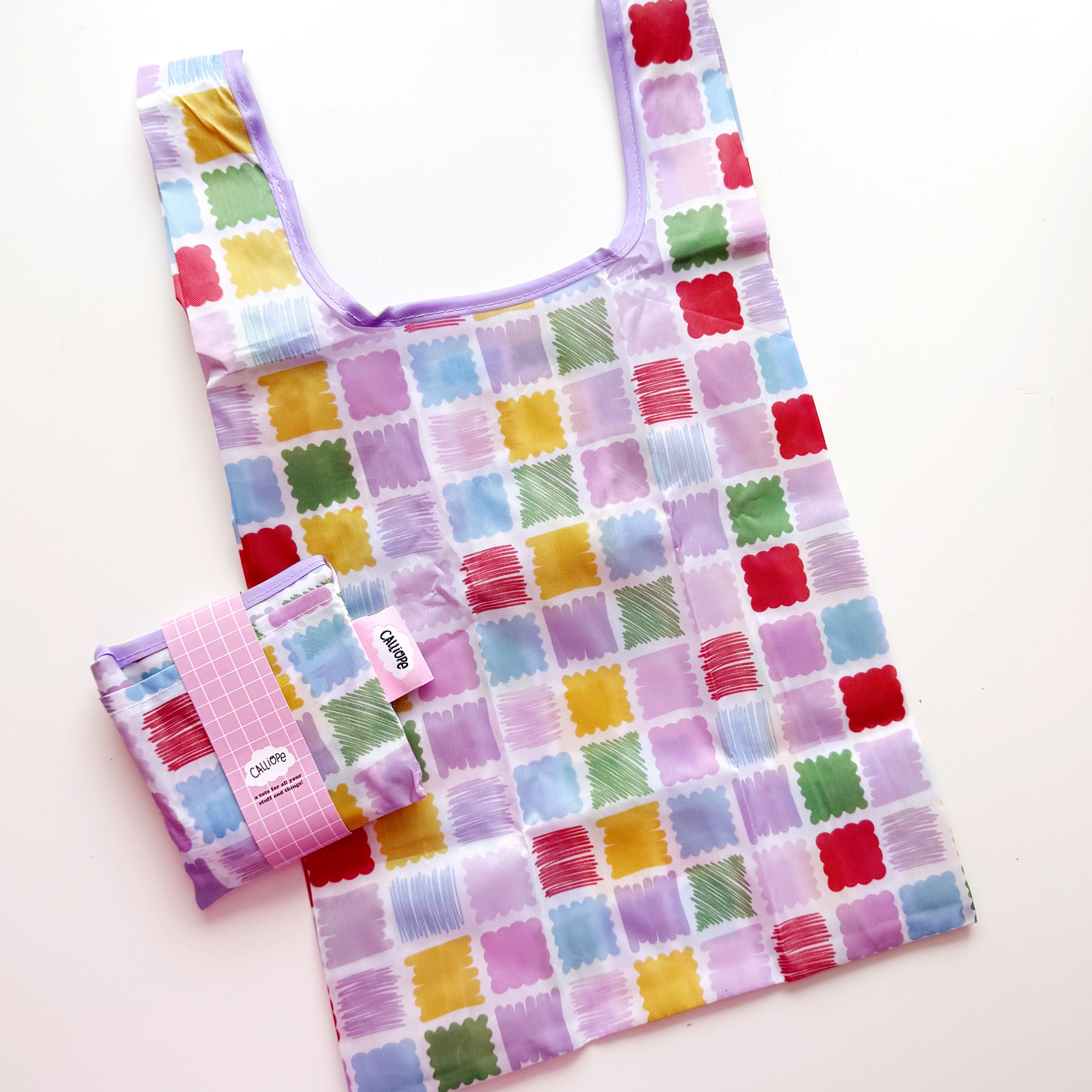 Scribbles and Blobs Mini Reusable Tote