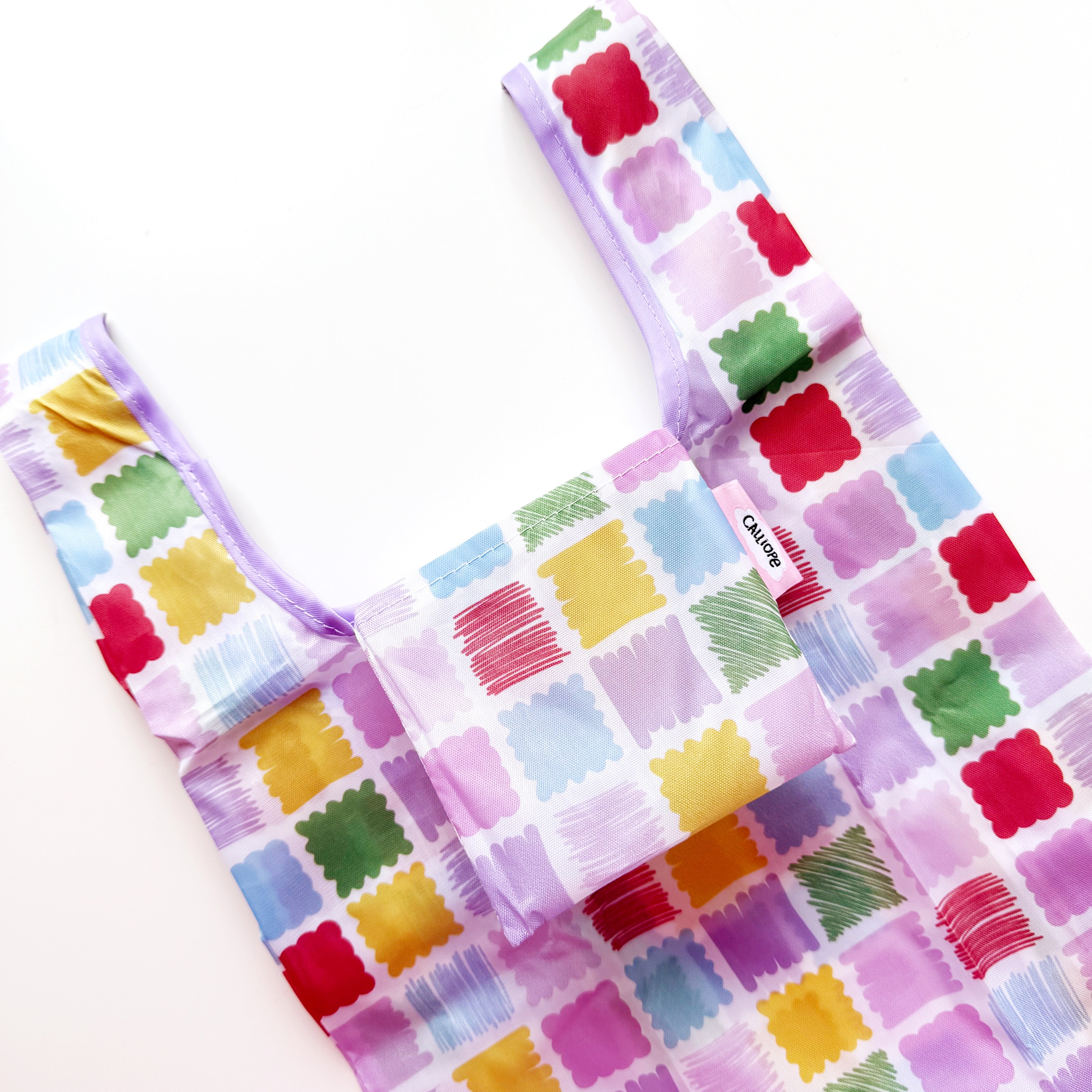 Scribbles and Blobs Mini Reusable Tote