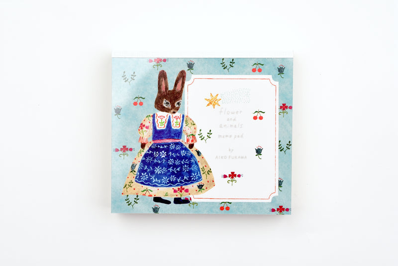 Aiko Fukawa Flowers & Animals Memo Block