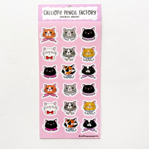 Fancy Felines Sticker Sheet