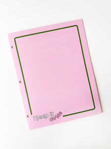Pocket Folder - Classic Pinstripe