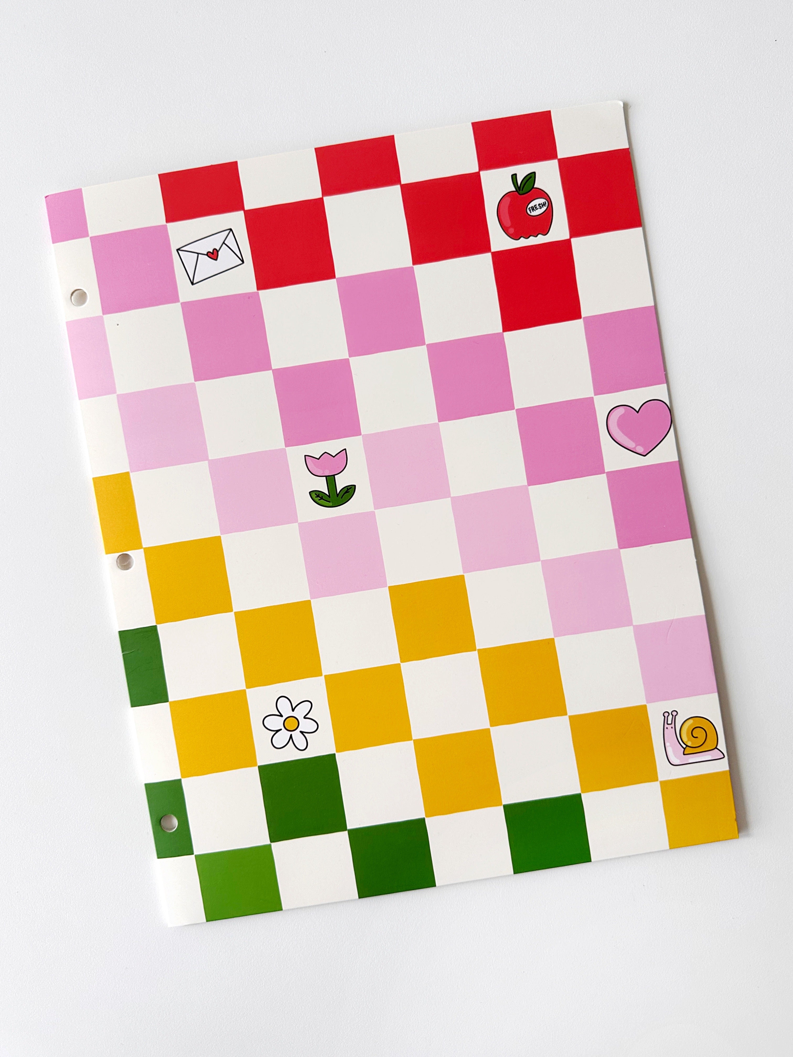 Pocket Folder - Hello Rainbow Check