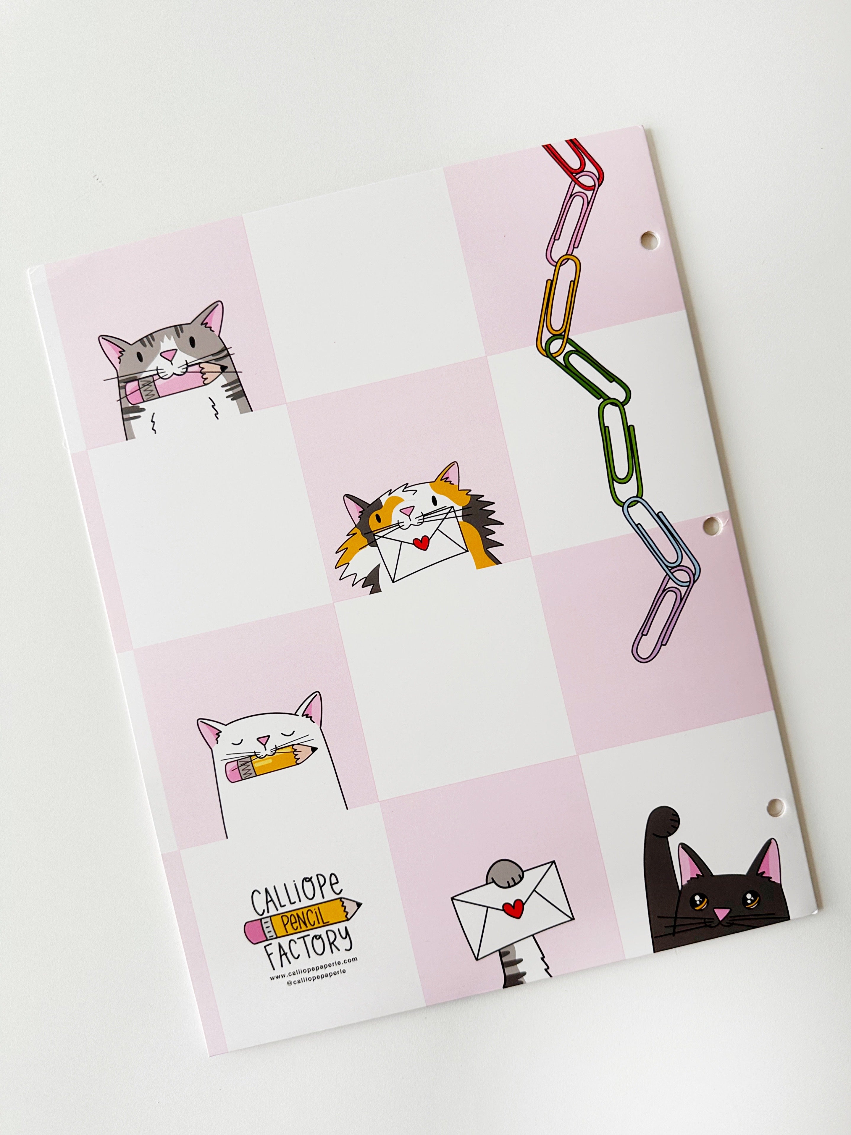 Pocket Folder - Stationery Kitties