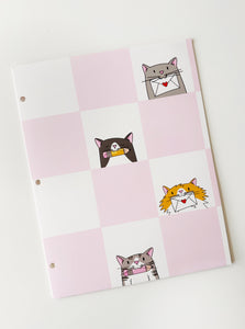 Pocket Folder - Stationery Kitties