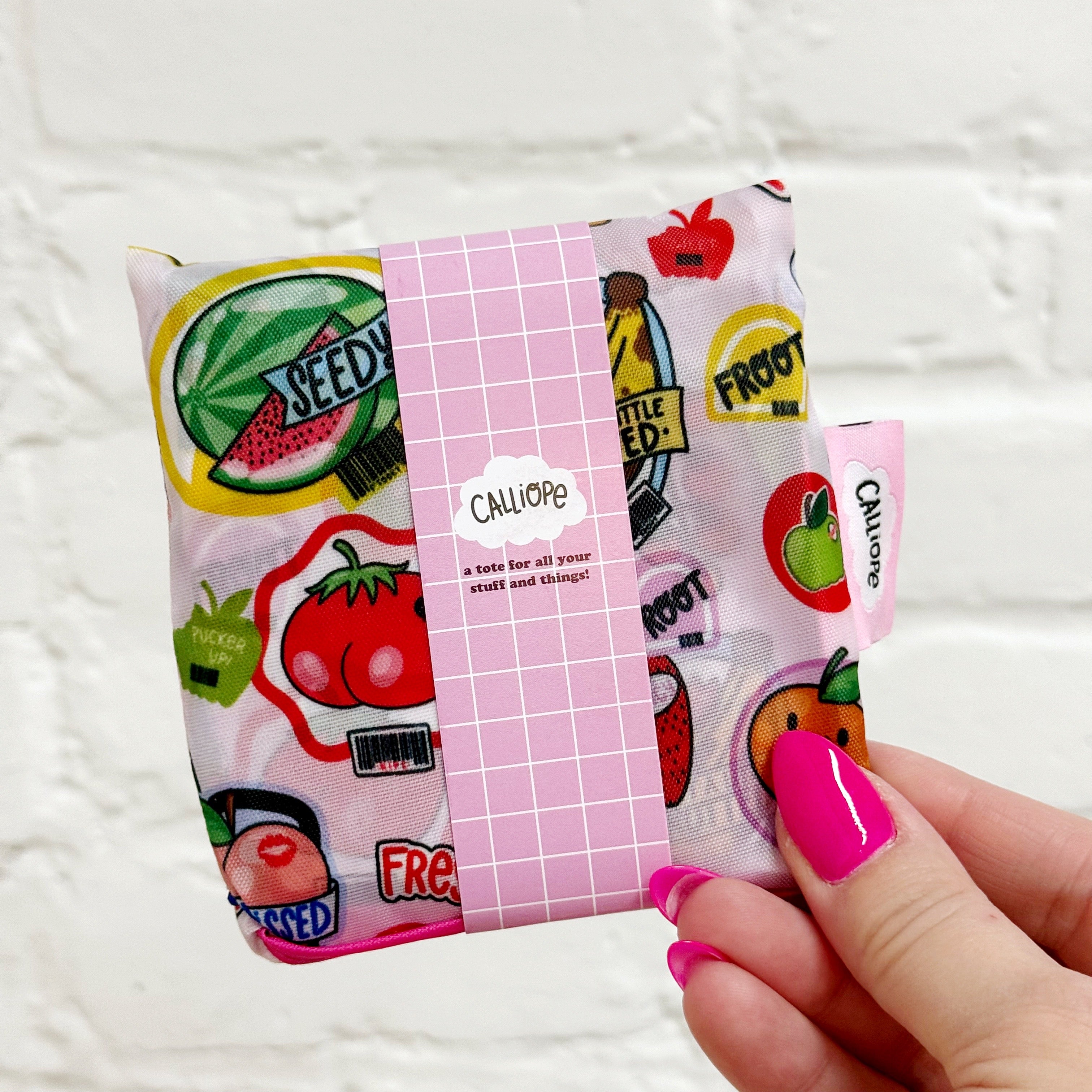 Froot Stickers Mini Reusable Tote