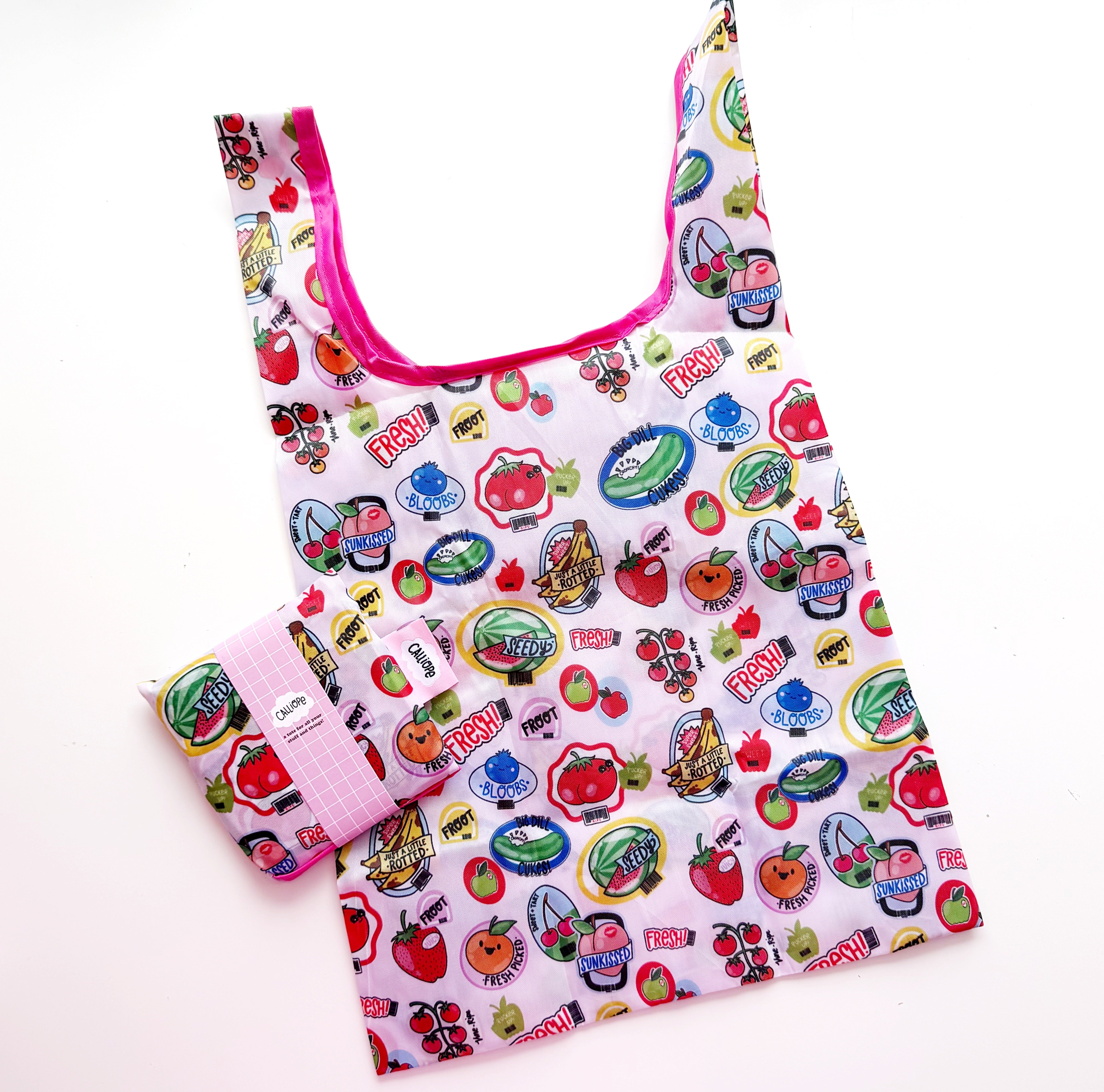 Froot Stickers Mini Reusable Tote