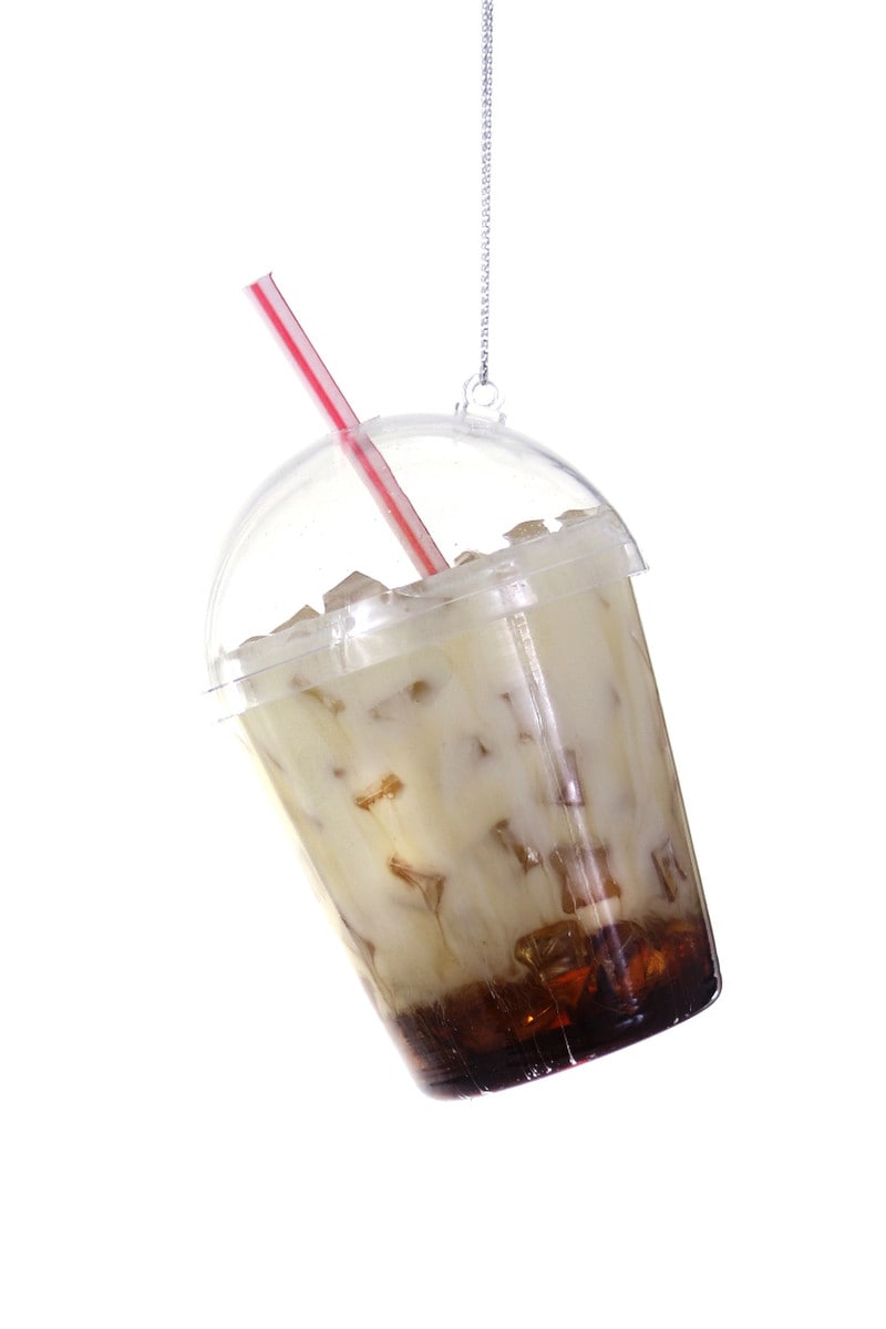 Iced Coffee Glass Ornament