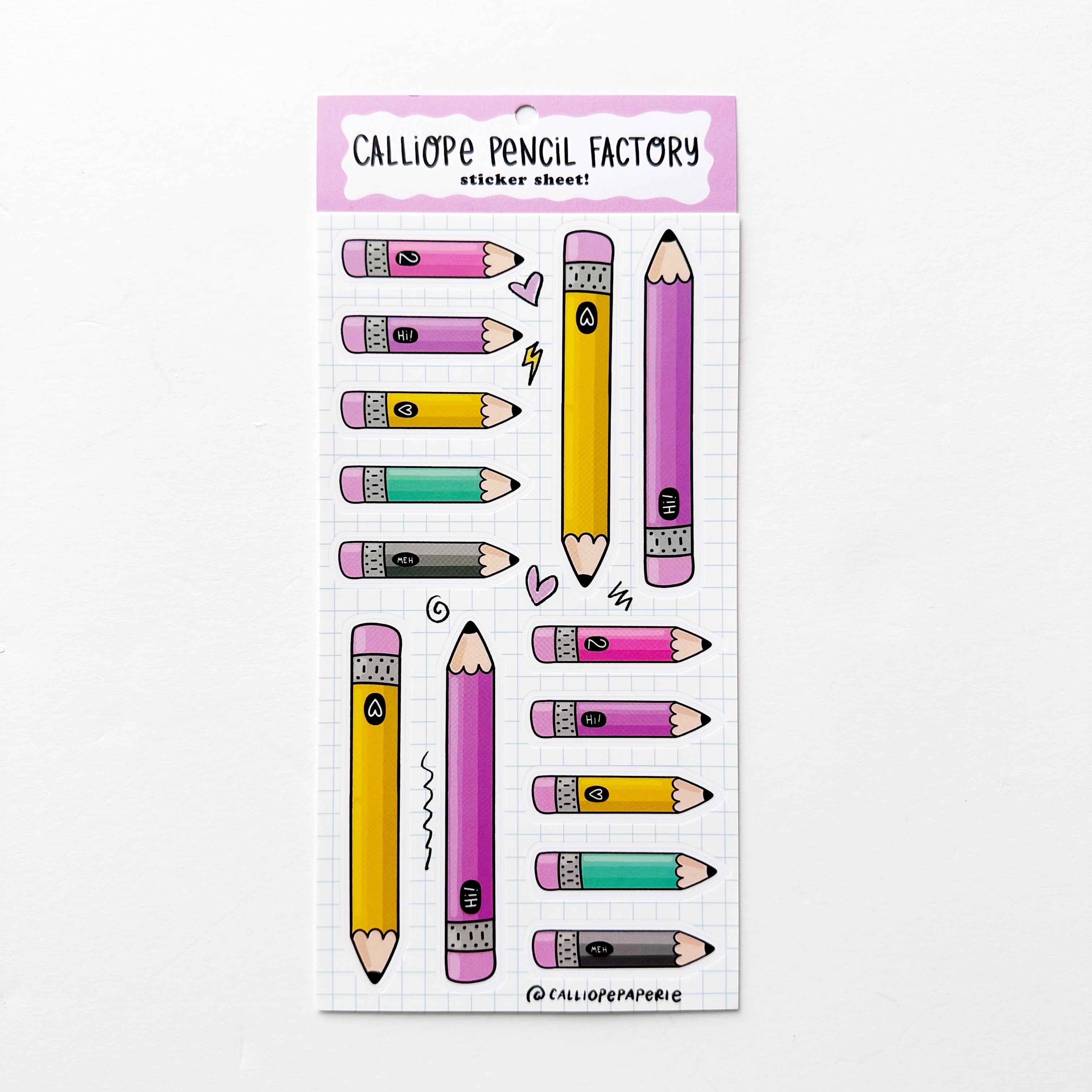 Li'l Pencils Sticker Sheet