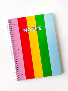 Spiral Notebook - To Wong Foo Stripe