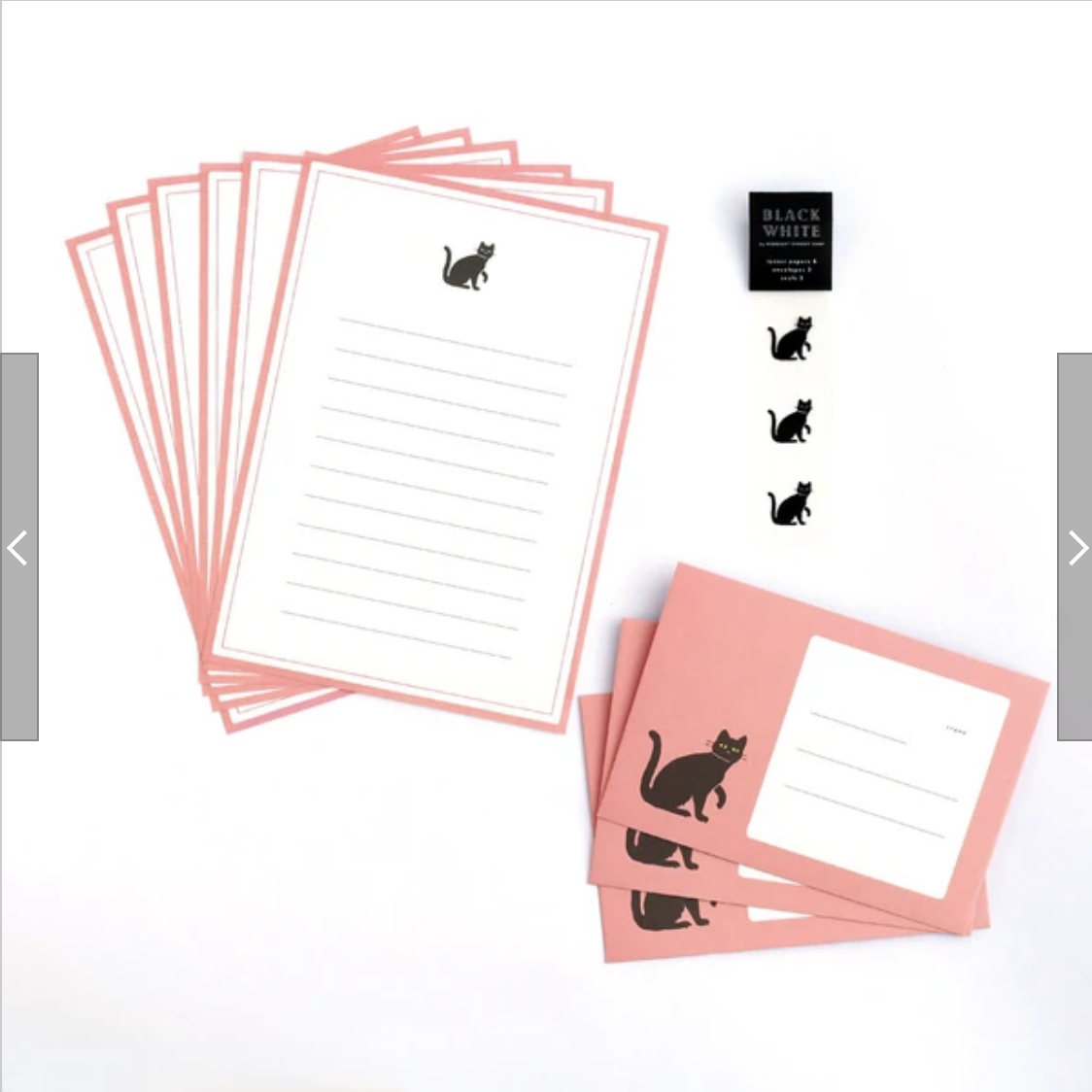 Black Cat Letter Set