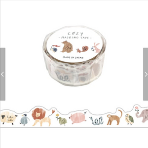 Cozy Animal Die-Cut Washi Tape