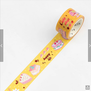 Yellow Cake Wide Washi Tape