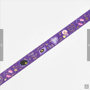 Purple Party Wide Washi Tape