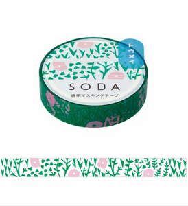 Flowers and Vines Clear Washi Tape