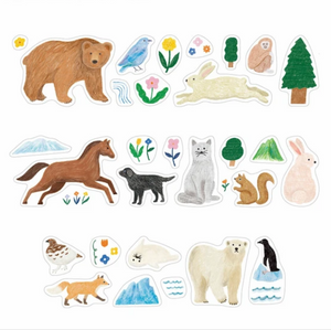 Forest Friends Clear Sticker Washi Tape