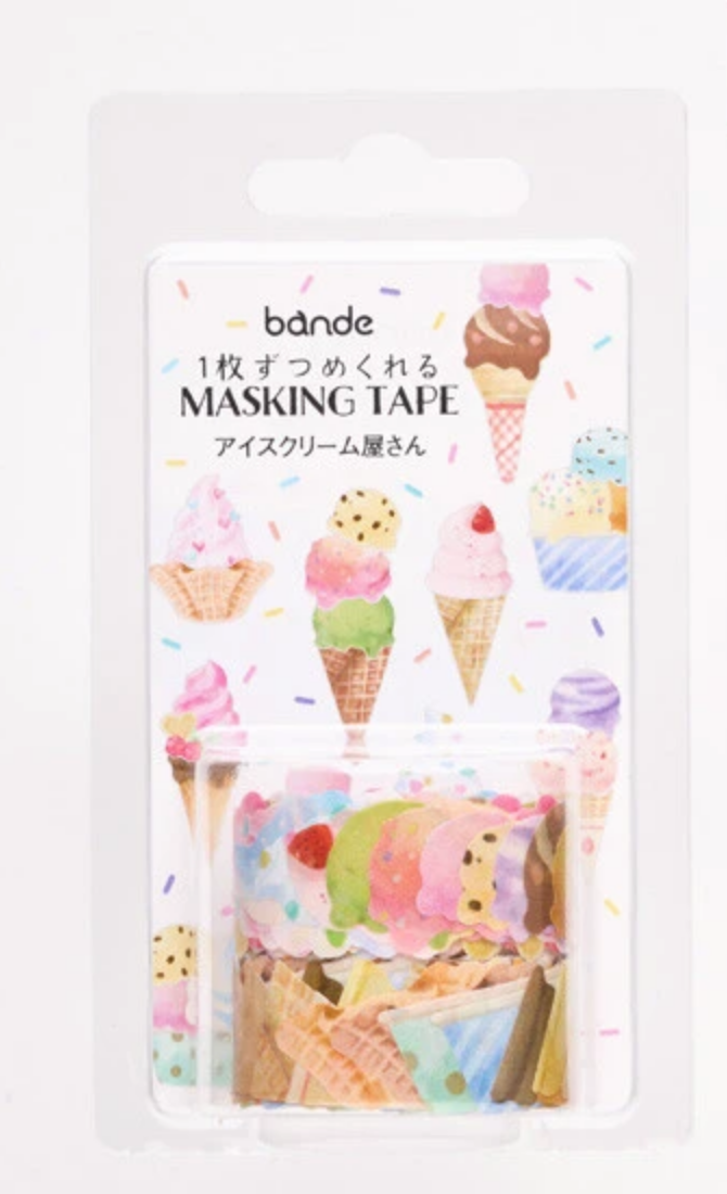 Ice Cream Parlor Sticker Washi Tape