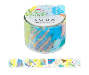 Collage Die-Cut Clear Washi Tape