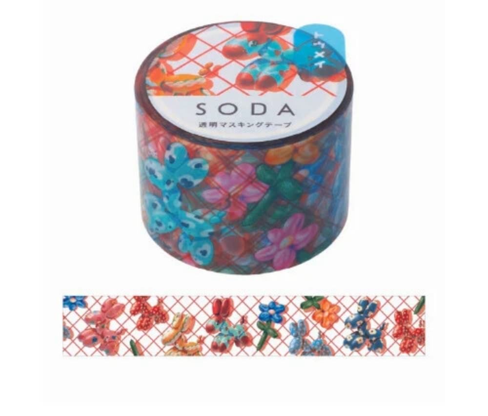 Balloon Dogs Clear Washi Tape