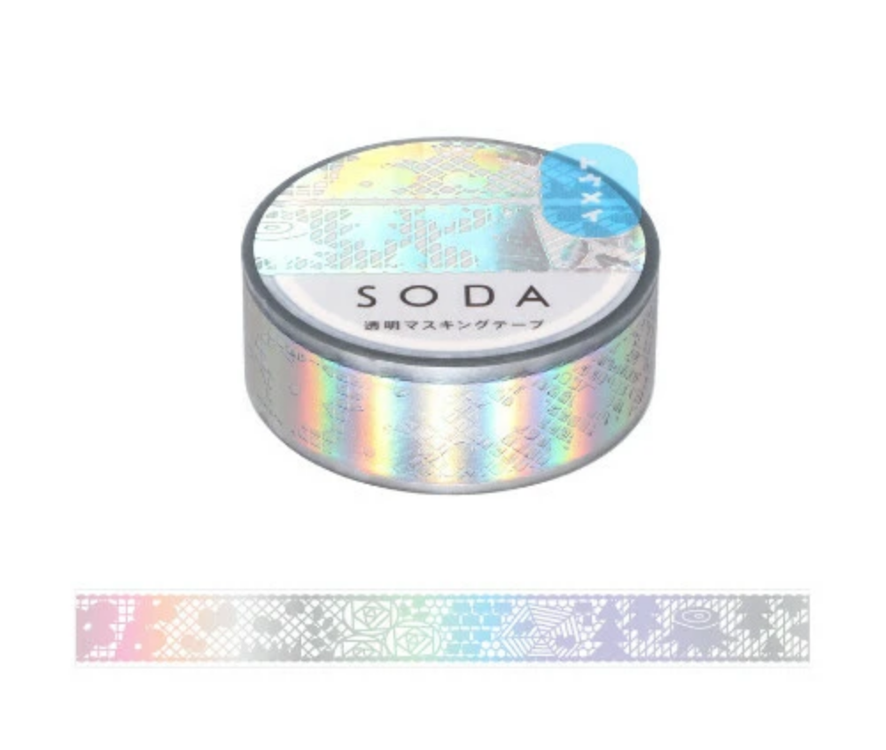 Holographic Lace Clear Washi Tape
