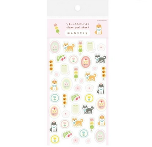 Pups and Sweets Clear Sticker Sheet