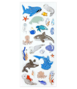 Jelly Sea Animals Sticker Sheet