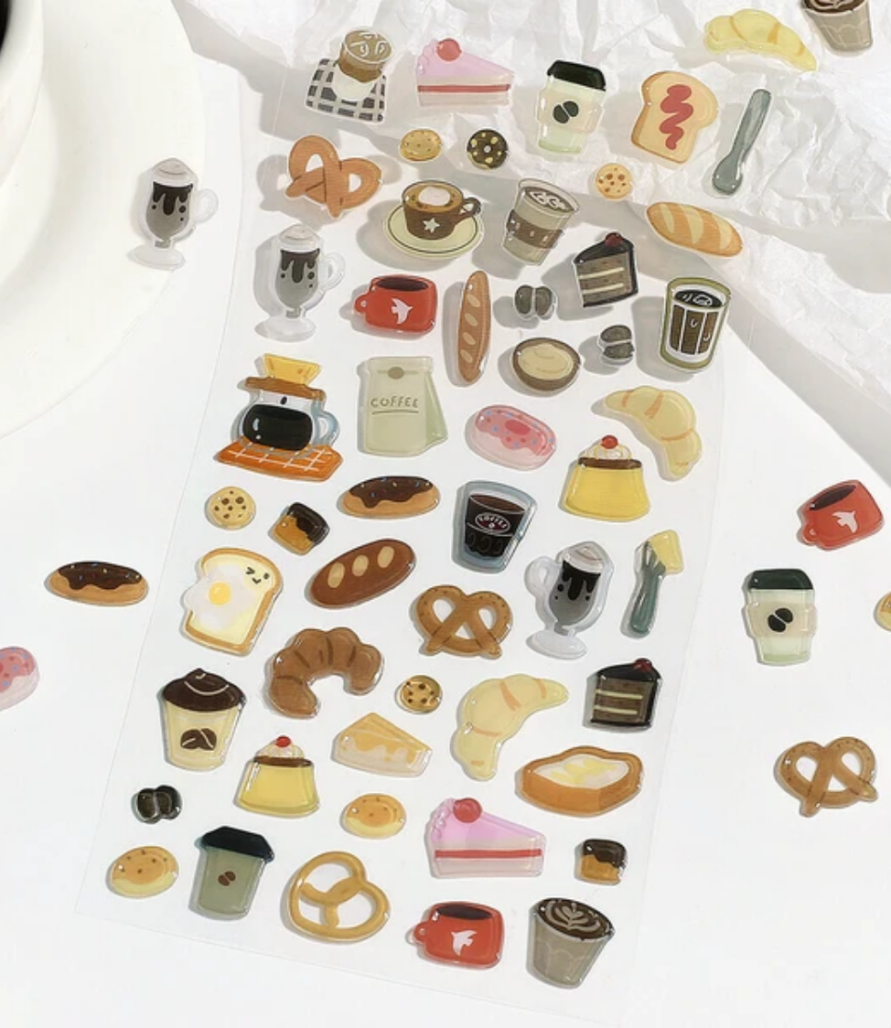 Coffee Break Candy Seal Sticker Sheet