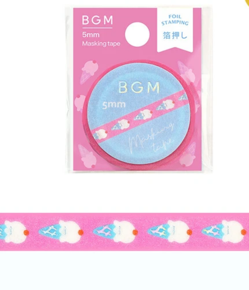 Tiny Ice Cream Narrow Washi Tape