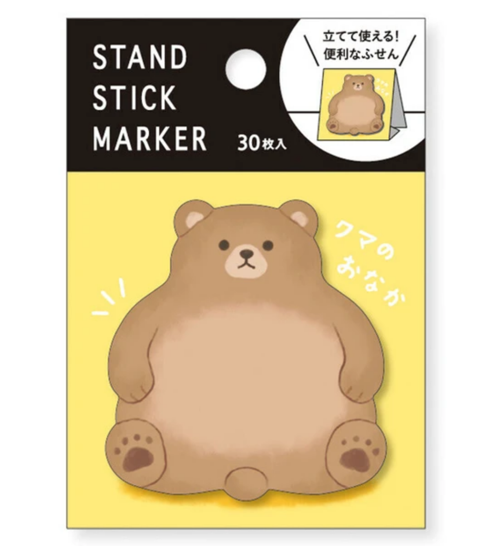 Bear Die-Cut Sticky Notes