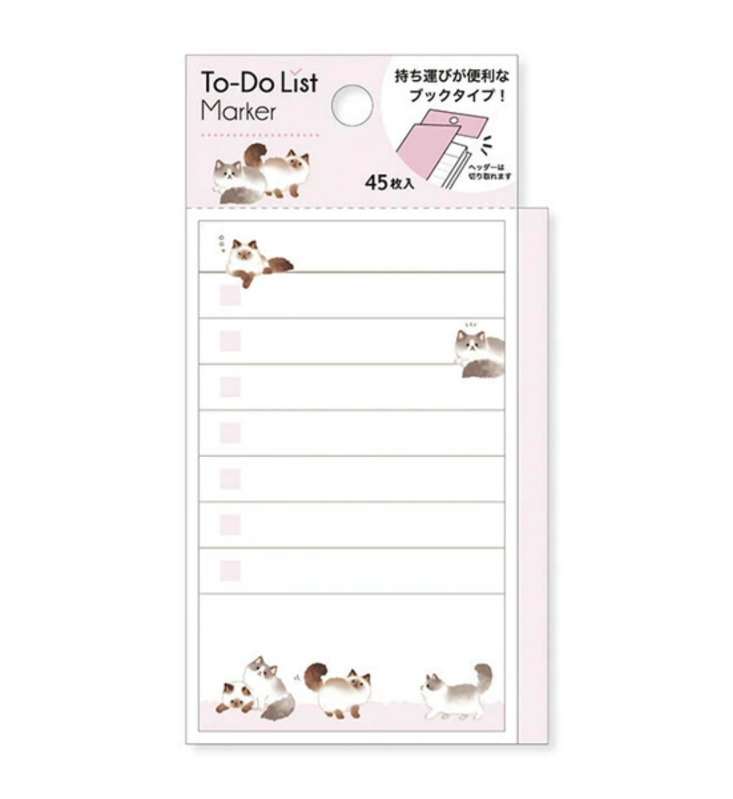 Ragdoll Cat To-Do List Sticky Notes
