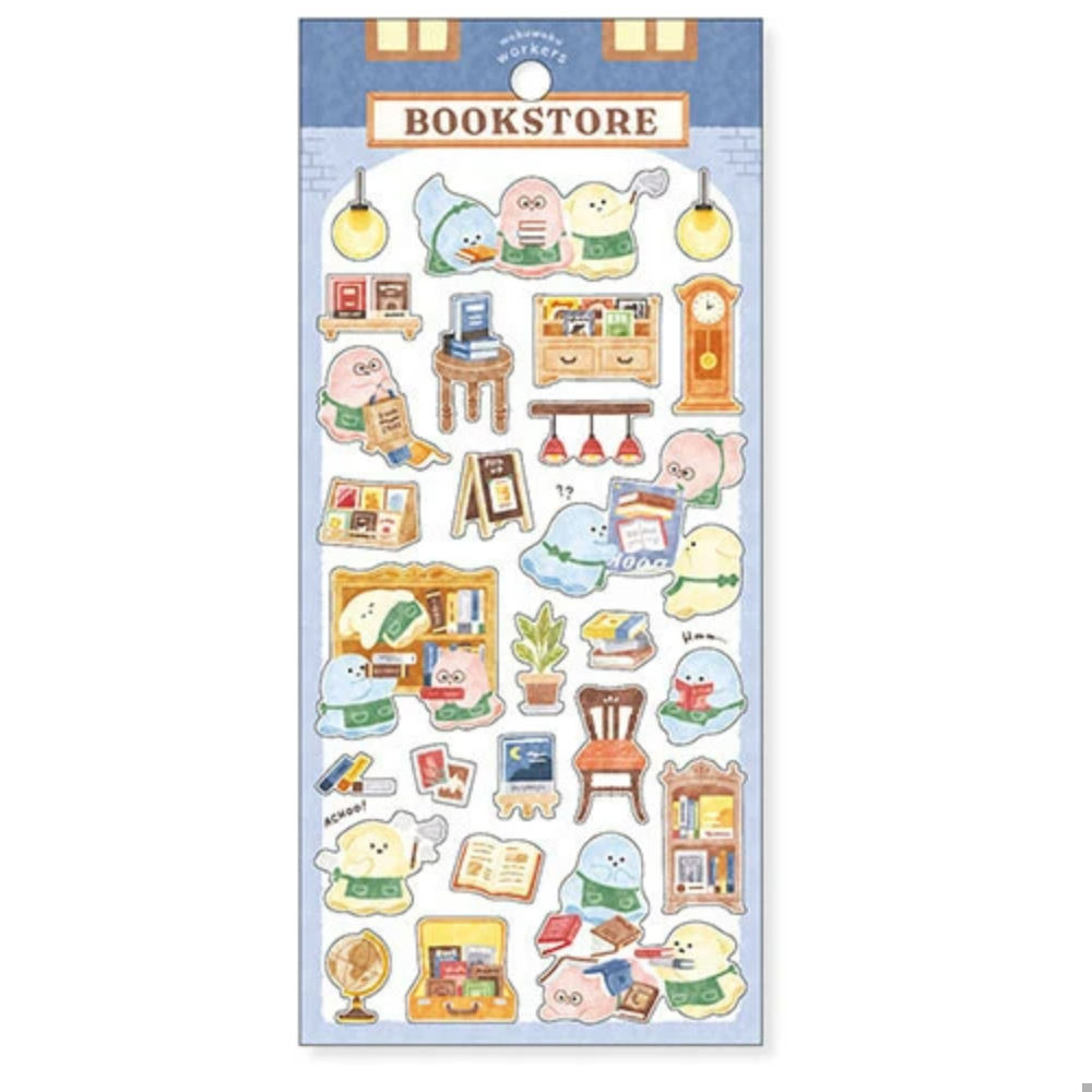 Bookstore Friends Sticker Sheet