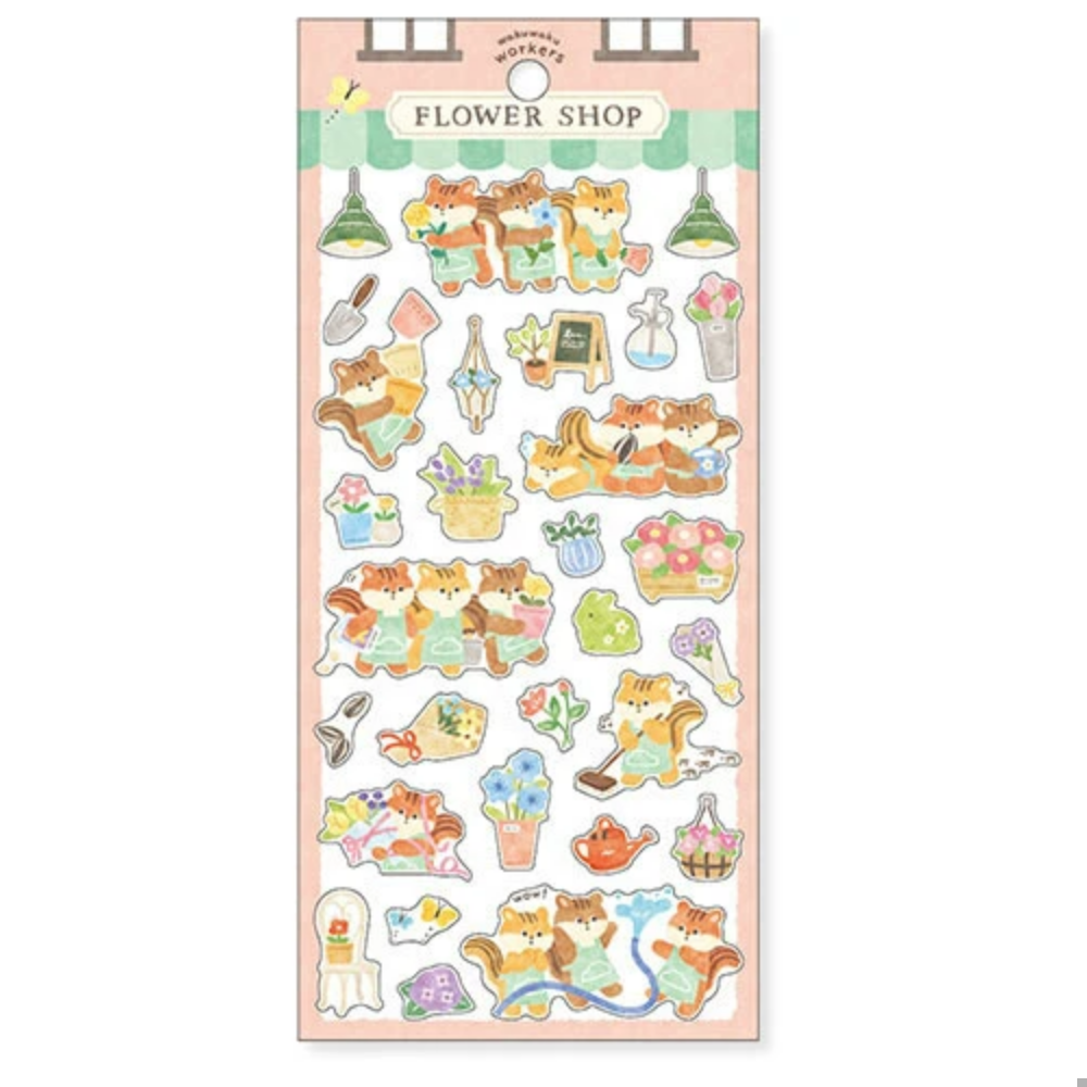 Flower Shop Friends Sticker Sheet