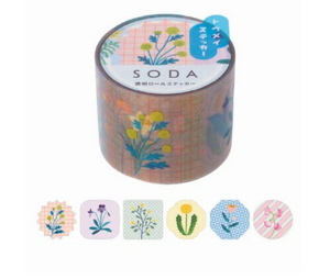 Wildflower Clear Sticker Washi Tape