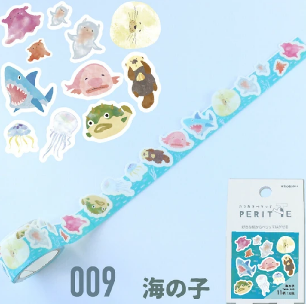 Sea Creatures Sticker Roll
