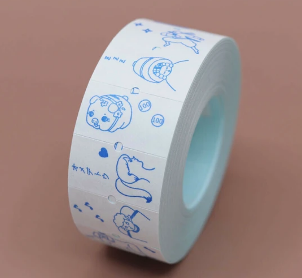 Water Stripe Label Sticker Roll