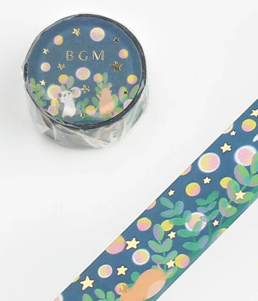 Starry Night Forest Washi Tape