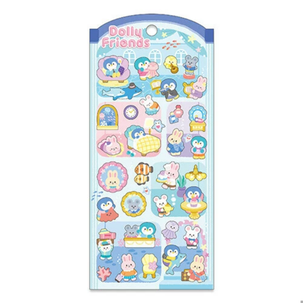 Dolly Ocean Hotel Sticker Sheet