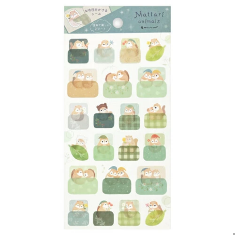 Night-time Squirrels Sticker Sheet